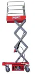 Pelarlift manuellt flyttbar (el, batteri), <6 m